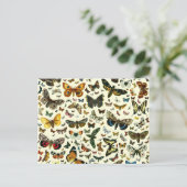Butterfly Collage Briefkaart (Staand voorkant)