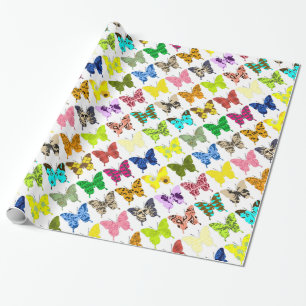 Butterfly Collage Cadeaupapier