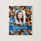 Butterfly collage foto sjabloon legpuzzel (Verticaal)