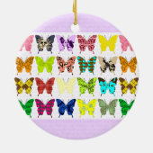 Butterfly Collage Keramisch Ornament (Achterkant)