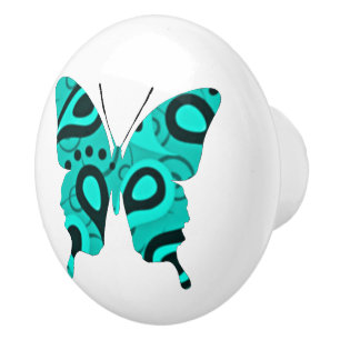 Butterfly Collage Paisley Keramische Knop
