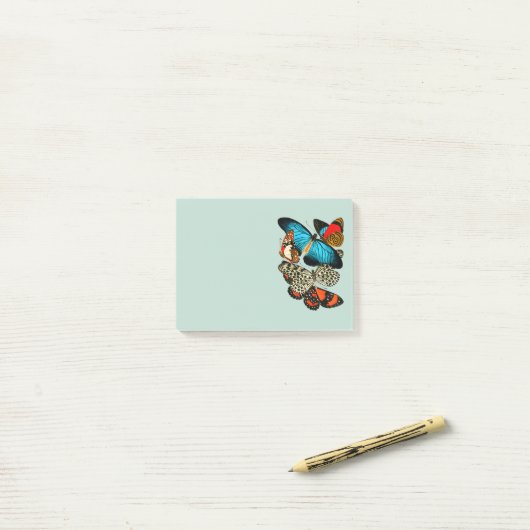 Butterfly Collage Post-it® Notes (Op bureau)