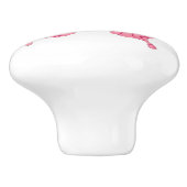 Butterfly Collage Rosy Swirls Keramische Knop (Zijkant)