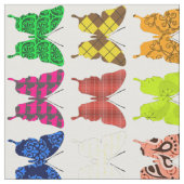Butterfly Collage Stof (Close Up)