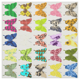 Butterfly Collage Stof