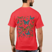 Butterfly Collage T-shirt Collectie" (Achterkant)