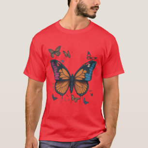  Butterfly Collage T-shirt Collectie"