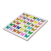 Butterfly Collage Tegeltje (Zijkant)