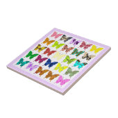 Butterfly Collage Tegeltje (Zijkant)