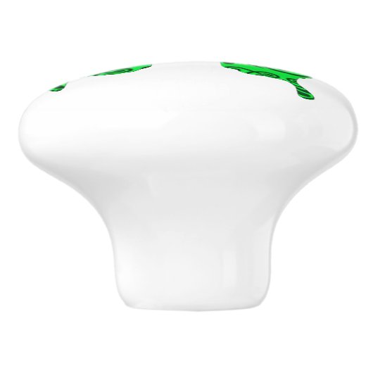 Butterfly Collage Victoriaans groen Keramische Knop (Zijkant)