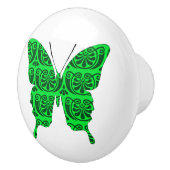 Butterfly Collage Victoriaans groen Keramische Knop (Rechts)
