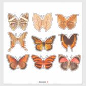 Butterfly Collectie Gold Oranje 14-inch vinylStick Sticker (Vel)