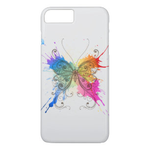 Butterfly Color Splash iPhone 8/7 Plus Hoesje