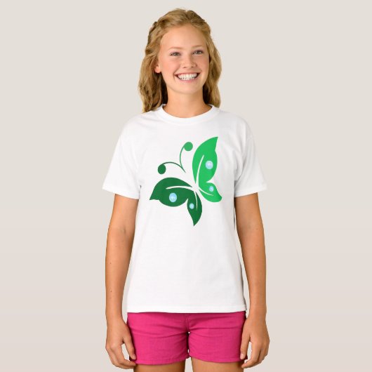 butterfly color t-shirt (Voorkant volledig)