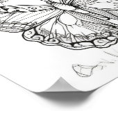 Butterfly Coloring Poster Stress Relief for Adults (Hoek)