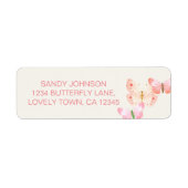  Butterfly Coral Cream Nieuw Adres Etiket (Voorkant)