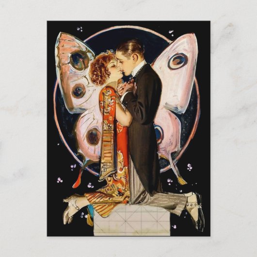 “Butterfly Couple” by FX Leyendecker Briefkaart (Voorkant)