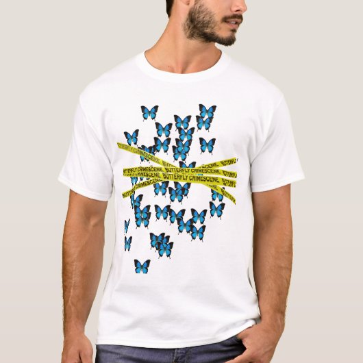 Butterfly Crimescene T-shirt (Voorkant)