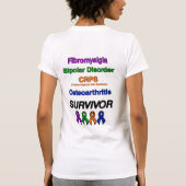 Butterfly...CRPS, bipolair, Fibro, OA...Becky T-shirt (Achterkant)