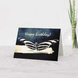 Butterfly Custom Happy Birthday Kaart