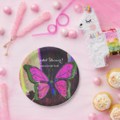 Butterfly Custom Paper Borden Papieren Bordje (Feest)