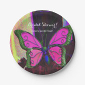 Butterfly Custom Paper Borden Papieren Bordje (Voorkant)