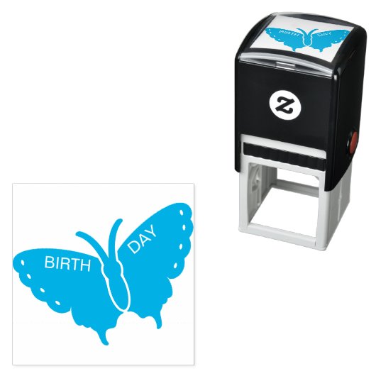 Butterfly Custom Scrapbooking Stamp Zelfinktende Stempel (In situ)