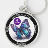 Butterfly Custom Sobriety Gift - Clean Gift Sleutelhanger (Voorkant)
