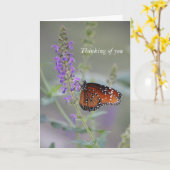 Butterfly Custom Wenskaart Kaart (Gele Bloem)