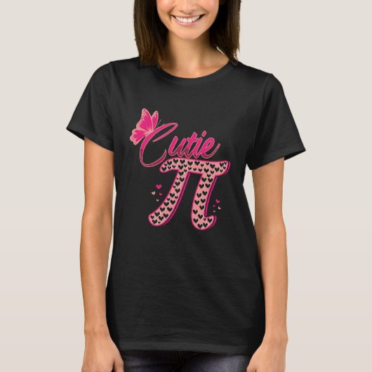Butterfly Cute Pi Math Holiday Mathematics Pi Day T-shirt (Voorkant)