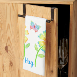 Butterfly & Daisies Dish Towel Theedoek