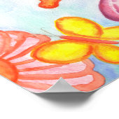 Butterfly Daisy Art Print Poster (Hoek)