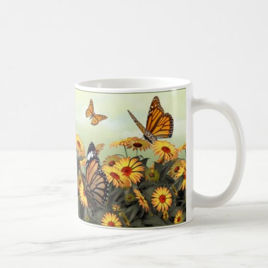 Butterfly Daisy Koffiemok (Rechts)