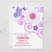 Butterfly Dance Uitnodiging (Voorkant)