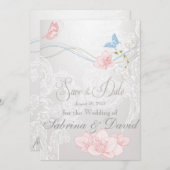 BUTTERFLY DANCE WEDDING Save the Date (Voorkant / Achterkant)