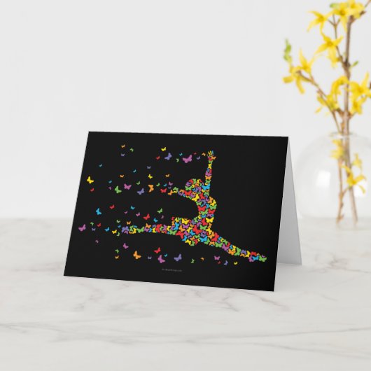 Butterfly Dancer Kaart (Gele Bloem)