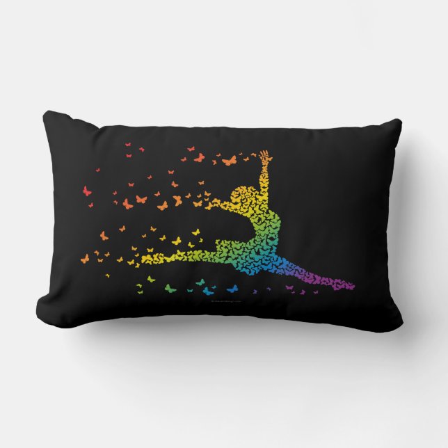 Butterfly Dancer Lumbar Pillow Kussen (Voorkant)
