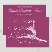 Butterfly Dancer- overweging of partijuitnodiging Kaart (Voorkant / Achterkant)