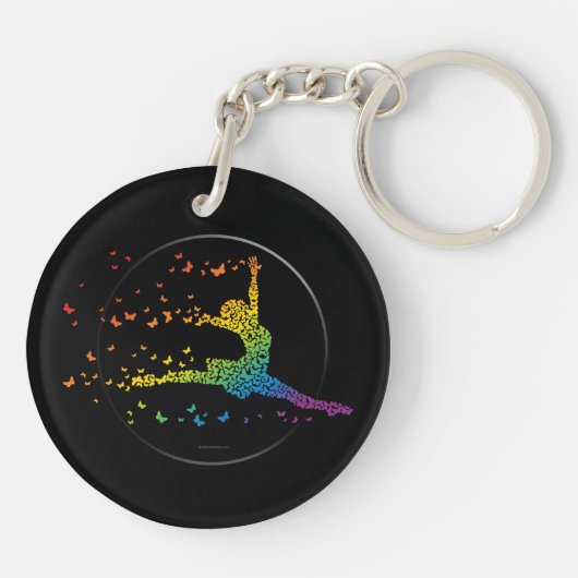 Butterfly Dancer Sleutelhanger (Achterkant)