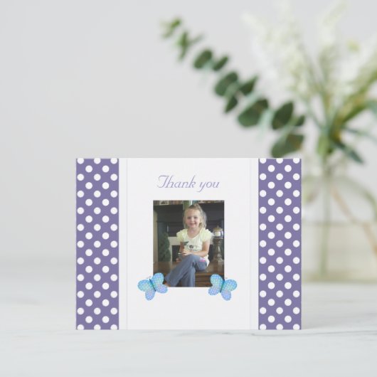 Butterfly: Dank u Briefkaart (Staand voorkant)