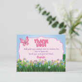 Butterfly Dank u kaarten (Staand voorkant)