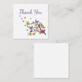 Butterfly dank u notiecard notitiekaartje (Voorkant / Achterkant)