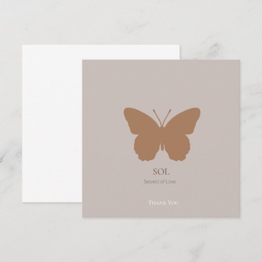 Butterfly Dank u wel! (Voorkant / Achterkant)