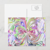 Butterfly dans briefkaart (Voorkant / Achterkant)