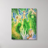 Butterfly dans canvas afdruk (Voorkant)