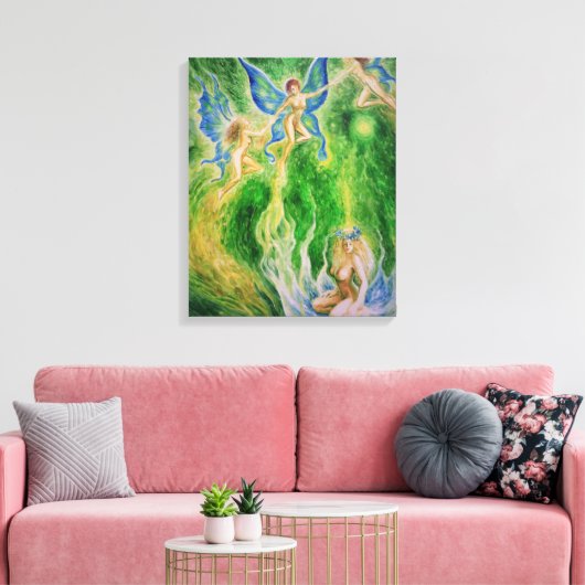 Butterfly dans canvas afdruk (Insitu (Woonkamer))