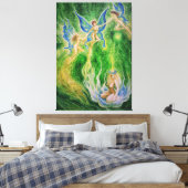 Butterfly dans canvas afdruk (Insitu (Slaapkamer))