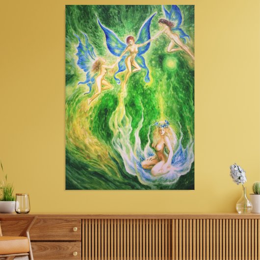 Butterfly dans canvas afdruk (Insitu (Woonkamer))