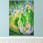 Butterfly dans canvas afdruk (Insitu (Houten vloer))