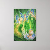 Butterfly dans canvas afdruk (Voorkant)